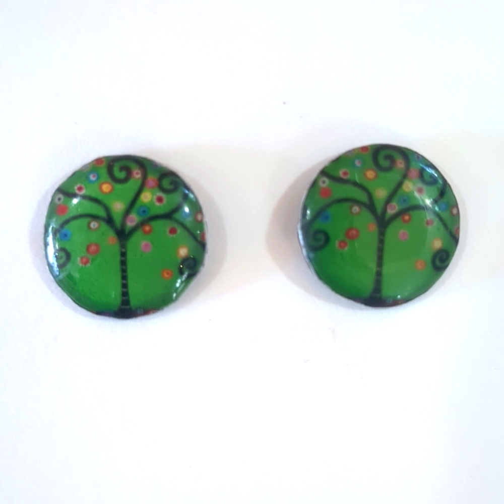 Tree of Life post earrings